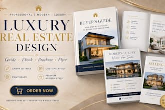design luxury real estate guide real estate ebook real estate brochure and flyer