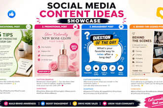 social media content calendar manager instagram marketing content planner post