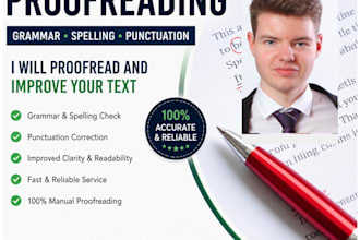 proofread short texts for you