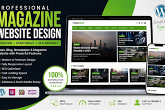 develop professional wordpress magazine news blog website