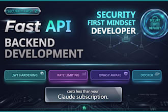 security first fastapi backend rest API development