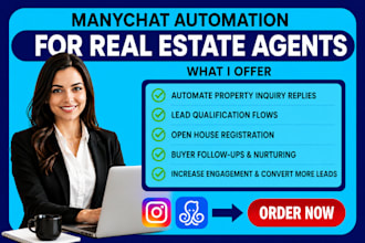 setup manychat chatbot for real estate lead generation