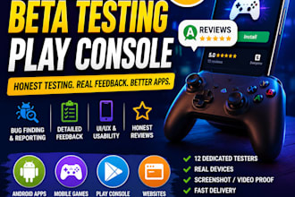 manual beta testing for android apps games and play console