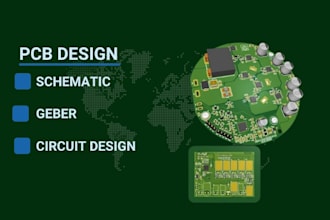 pcb design, pcb layout, schematic capture and gerber file