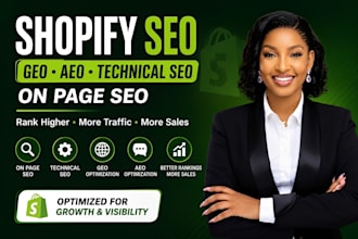 do shopify SEO aeo technical geo and onpage fixes