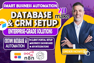 airtable database automation, softr webapp customization, make com, n8n expert