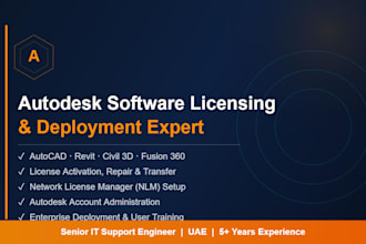set up, manage and troubleshoot your autodesk software licensing