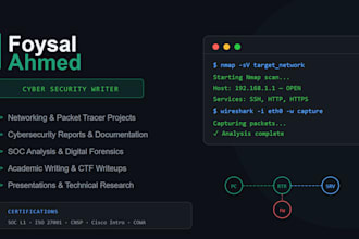 write networking and cybersecurity academic reports