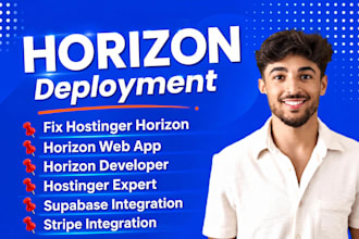 fix hostinger horizon web app horizon developer hostinger expert supabase stripe