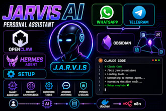 fix build jarvis ai personal assistant openclaw hermes obsidian claude code