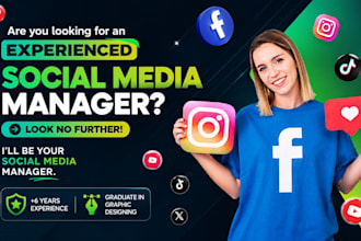 social media manager and marketing expert