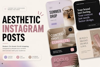 design aesthetic instagram posts for your brand