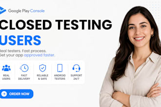 provide 12 testers for closed google play testing of your app