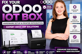 fix your odoo iot box hardware setup printer integration