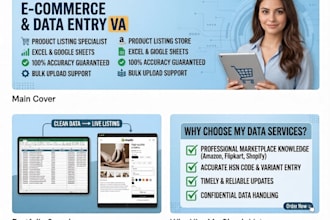 do expert e commerce product listing and data entry job