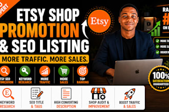 do etsy shop promotion with etsy seo listing to boost etsy sales and traffic