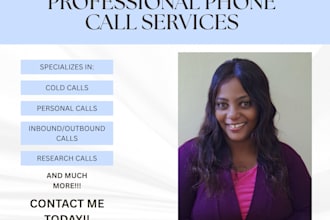 make professional phone calls for you
