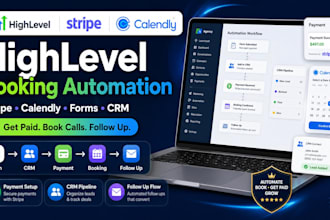 integrate highlevel stripe calendly forms payment booking workflow