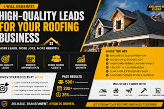 generate leads for construction company and roofing company