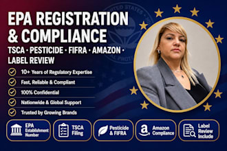 handle epa registration tsca compliance pesticide labeling and amazon filing
