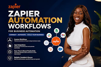 build zapier automation workflows for business automation