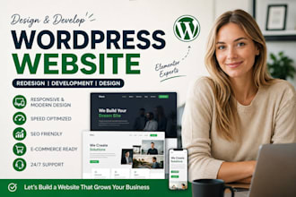 develop wordpress website for business website development