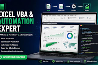 do excel vba, macros, power query and excel automation