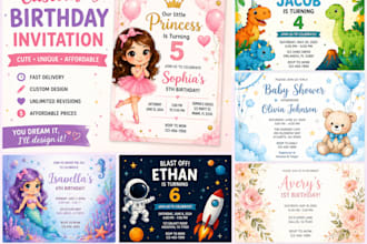 design custom birthday invitations fast
