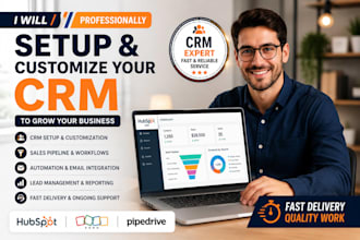 setup hubspot workflows pipedrive automation zoho zapier integration lead gen