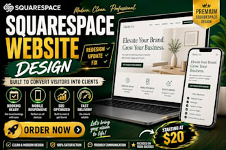 redesign squarespace website, update squarespace website, fix squarespace
