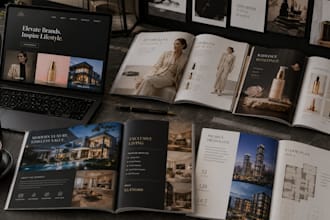 design luxury catalogs, brochures, and magazines