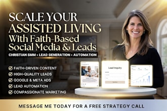 be your christian faith based social media manager and leads for assisted living
