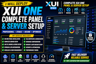 do best and complete server setup with xui one panel