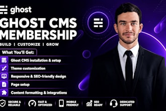 setup your ghost cms blog or website, customize ghost theme, ghost newsletter