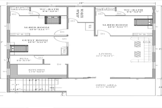 redraw 2d floor plan architectural floor plan blueprints in autocad