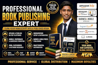 publish your book on amazon KDP and global platforms