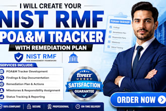 create your nist rmf poam tracker with remediation plan
