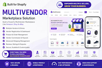 design single or multi vendor grocery website
