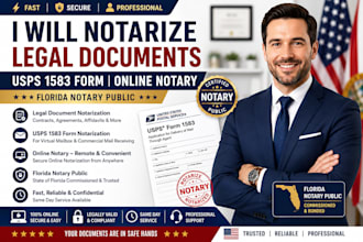 notarize legal document, usps 1583 form, online notary, florida notary public