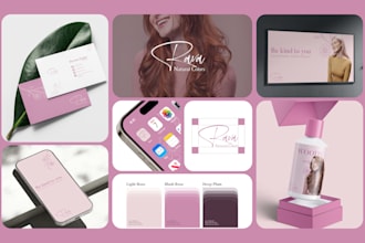 design a luxury fashion and beauty brand logo and brand identity