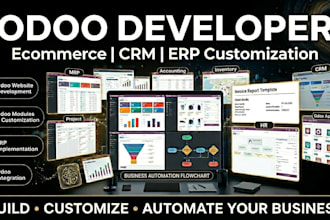 develop odoo ecommerce website, odoo customization, odoo modules, odoo crm erp