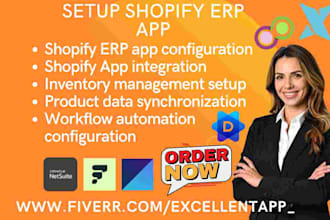 setup shopify erp app mrpeasy datachamp odoo netsuite xorosoft fulfil upseller