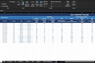 create an automated excel inventory tracker with status and alerts
