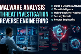 do malware analysis, threat analysis and reverse engineering