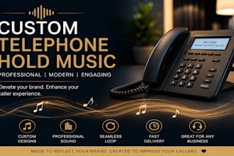 create custom telephone hold music for your business