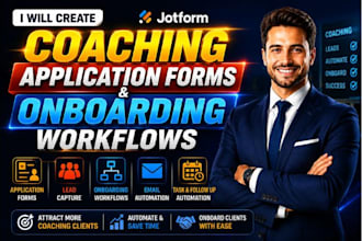 create coaching application forms and onboarding workflows in jotform