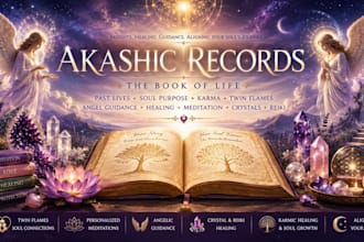 perform an akashic records twin flame reading session