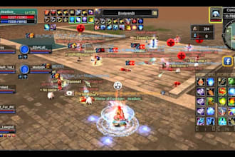 setup and develop a custom mmorpg private server with website