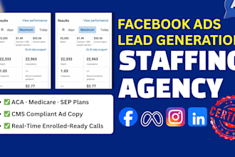 run meta facebook ads for staffing agency lead generation