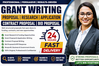 do grant writing proposal research application contract proposal bid proposal